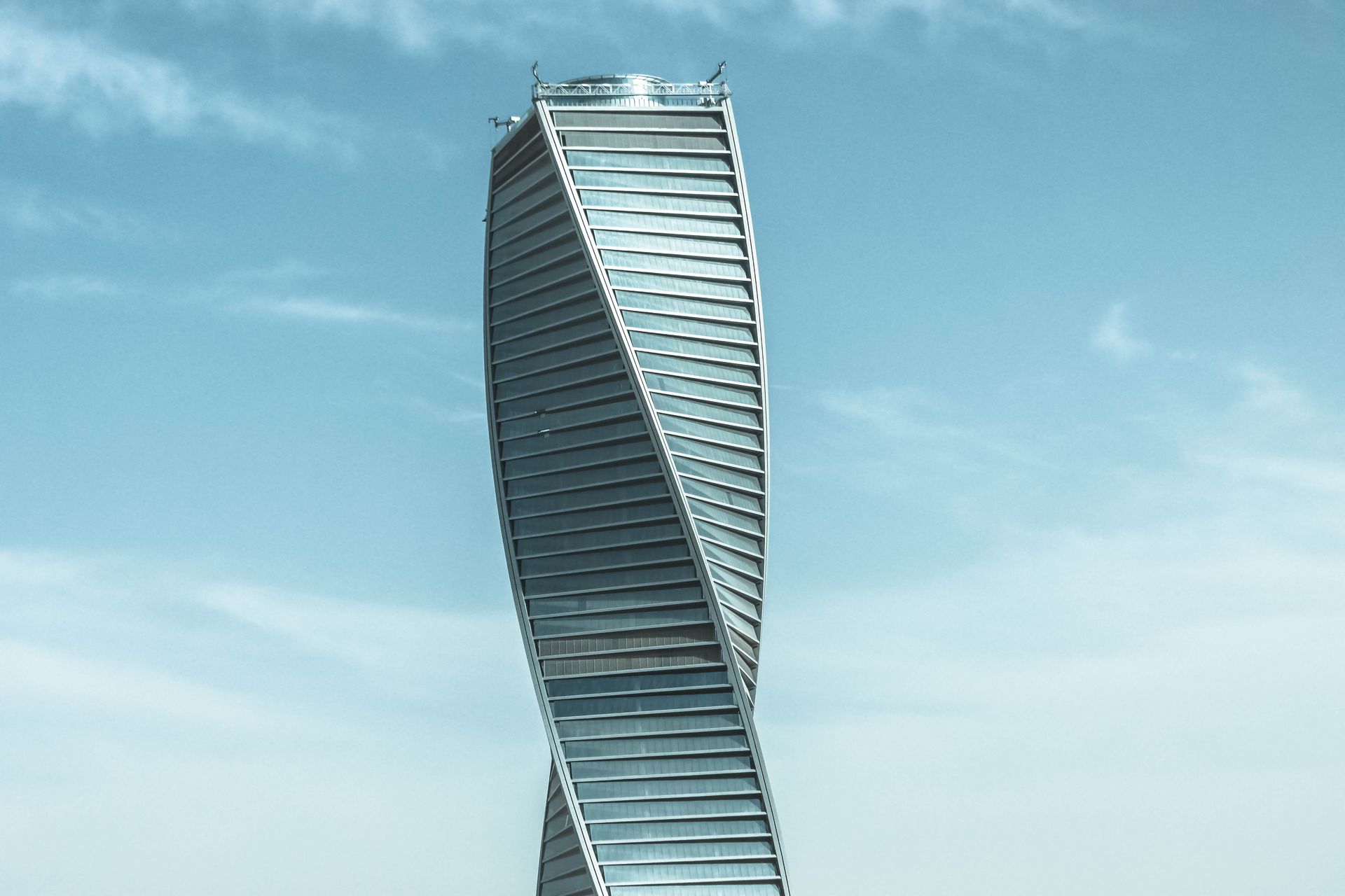 Modern tower architecture in Riyadh, Saudi Arabia