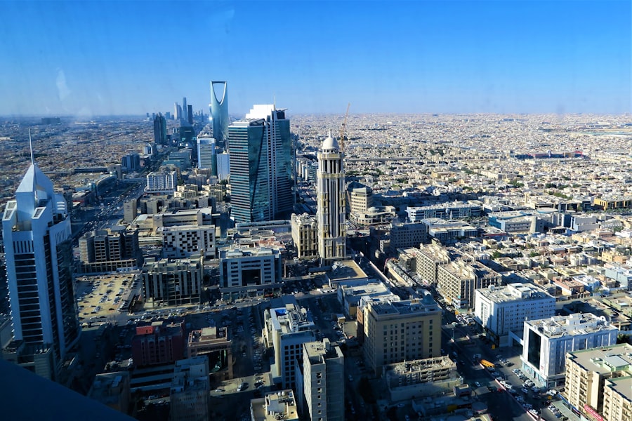 Aerial view of Riyadh, Saudi Arabia